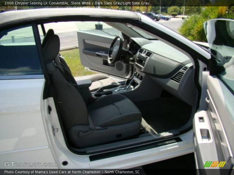 Stone White / Dark Slate Gray/Light Slate Gray 2008 Chrysler Sebring LX Convertible