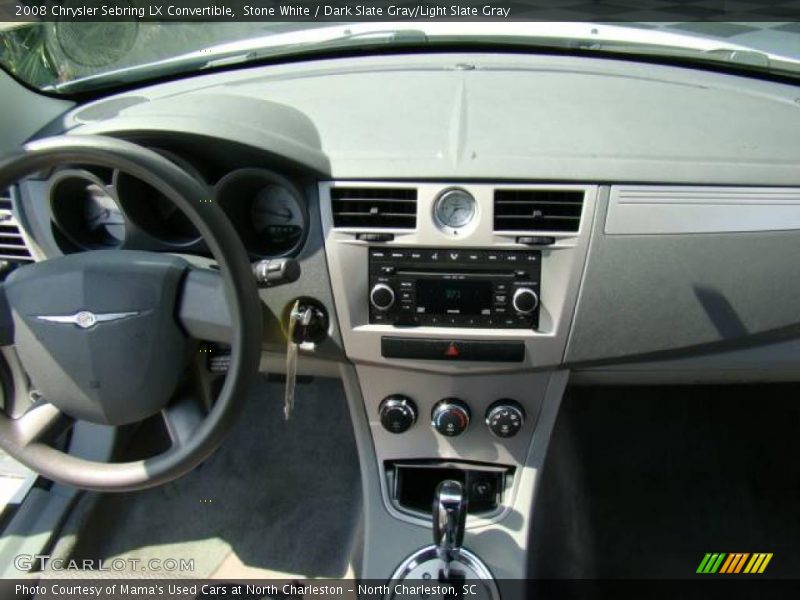 Stone White / Dark Slate Gray/Light Slate Gray 2008 Chrysler Sebring LX Convertible