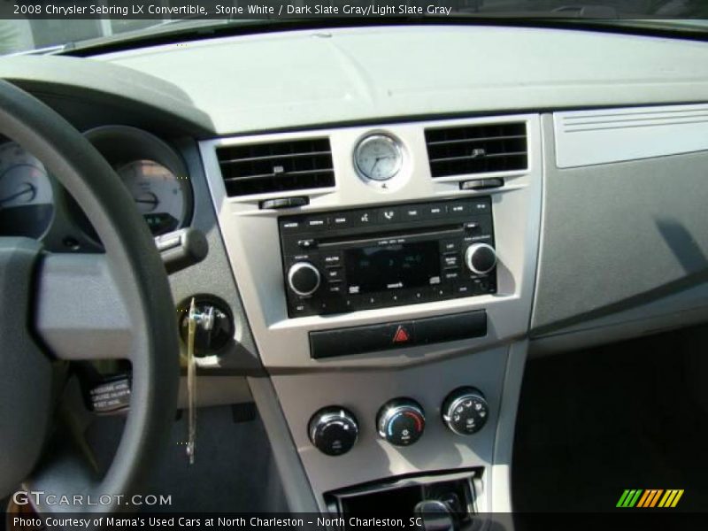 Stone White / Dark Slate Gray/Light Slate Gray 2008 Chrysler Sebring LX Convertible