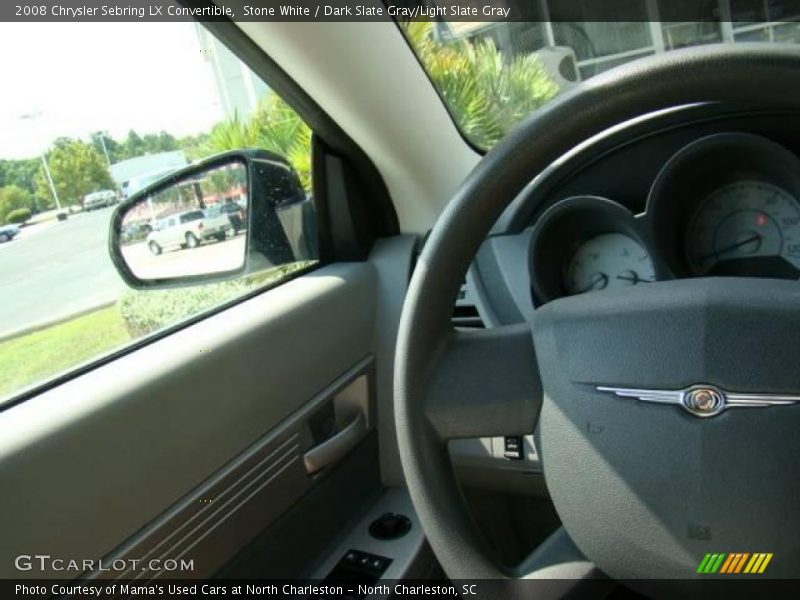 Stone White / Dark Slate Gray/Light Slate Gray 2008 Chrysler Sebring LX Convertible