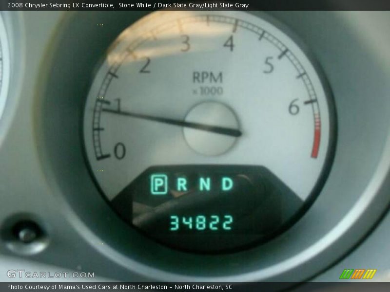 Stone White / Dark Slate Gray/Light Slate Gray 2008 Chrysler Sebring LX Convertible
