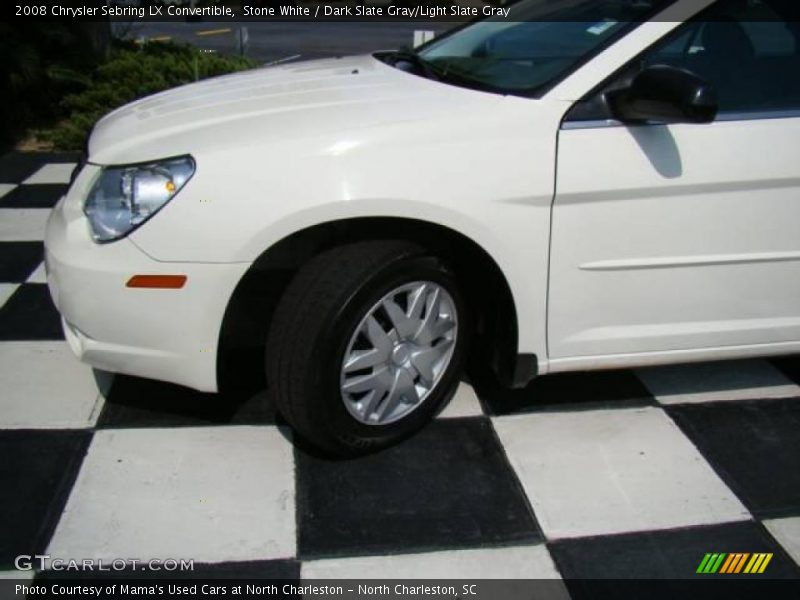 Stone White / Dark Slate Gray/Light Slate Gray 2008 Chrysler Sebring LX Convertible