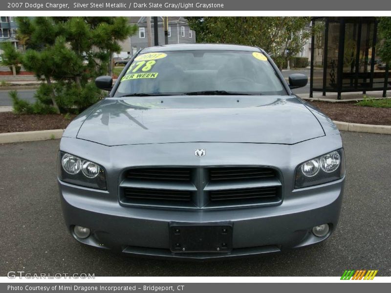 Silver Steel Metallic / Dark Slate Gray/Light Graystone 2007 Dodge Charger