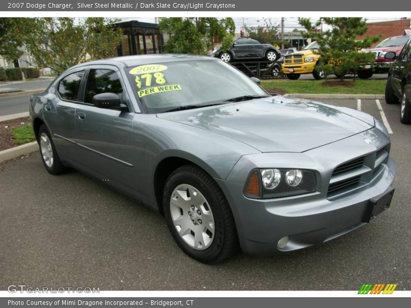 Silver Steel Metallic / Dark Slate Gray/Light Graystone 2007 Dodge Charger