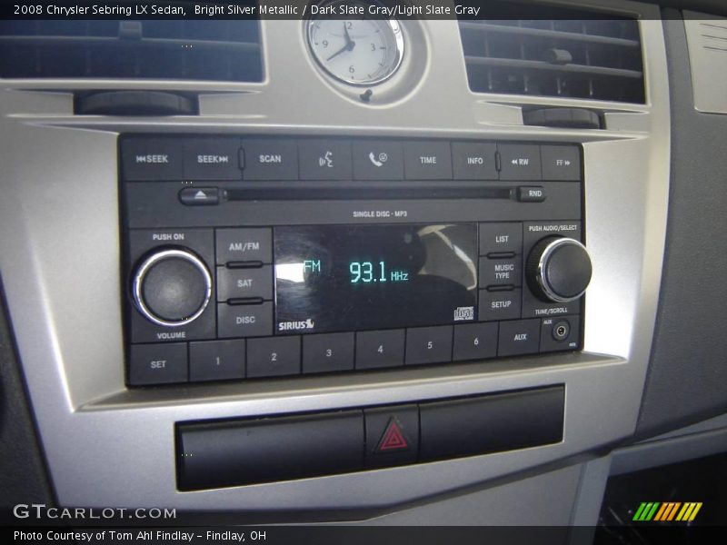 Bright Silver Metallic / Dark Slate Gray/Light Slate Gray 2008 Chrysler Sebring LX Sedan
