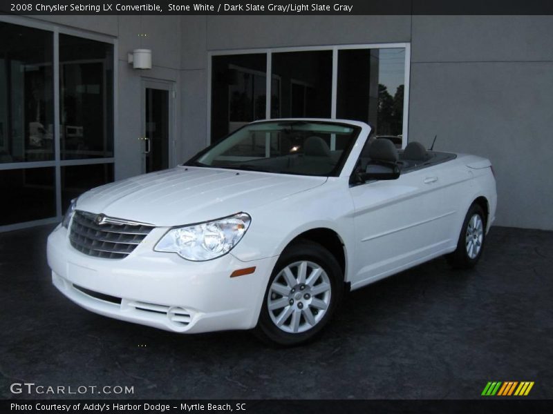 Stone White / Dark Slate Gray/Light Slate Gray 2008 Chrysler Sebring LX Convertible