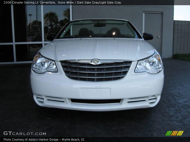 Stone White / Dark Slate Gray/Light Slate Gray 2008 Chrysler Sebring LX Convertible