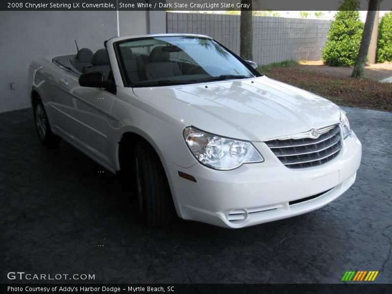 Stone White / Dark Slate Gray/Light Slate Gray 2008 Chrysler Sebring LX Convertible