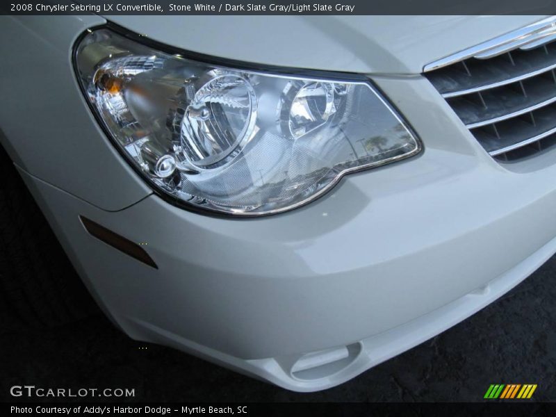Stone White / Dark Slate Gray/Light Slate Gray 2008 Chrysler Sebring LX Convertible