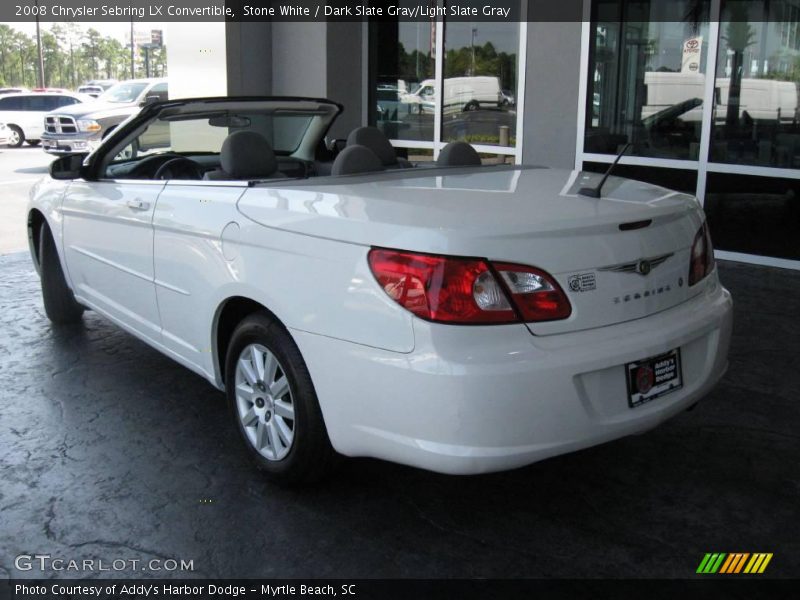 Stone White / Dark Slate Gray/Light Slate Gray 2008 Chrysler Sebring LX Convertible