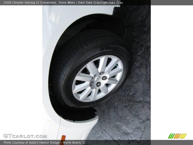 Stone White / Dark Slate Gray/Light Slate Gray 2008 Chrysler Sebring LX Convertible