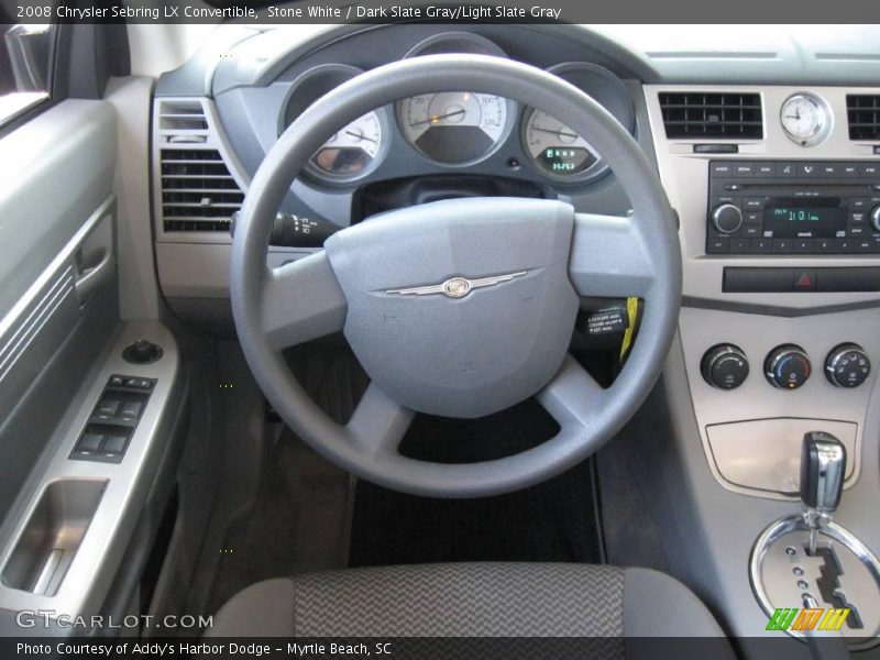Stone White / Dark Slate Gray/Light Slate Gray 2008 Chrysler Sebring LX Convertible