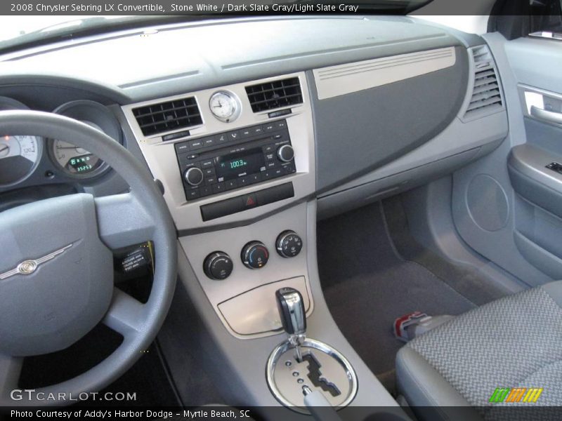 Stone White / Dark Slate Gray/Light Slate Gray 2008 Chrysler Sebring LX Convertible