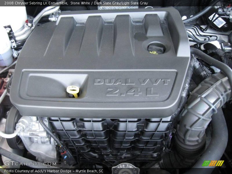 Stone White / Dark Slate Gray/Light Slate Gray 2008 Chrysler Sebring LX Convertible