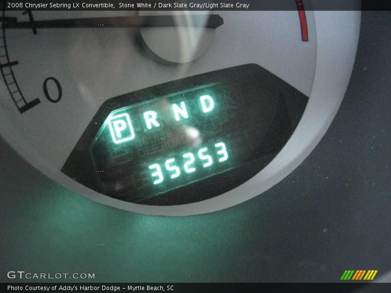Stone White / Dark Slate Gray/Light Slate Gray 2008 Chrysler Sebring LX Convertible