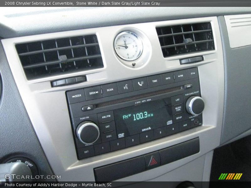 Stone White / Dark Slate Gray/Light Slate Gray 2008 Chrysler Sebring LX Convertible