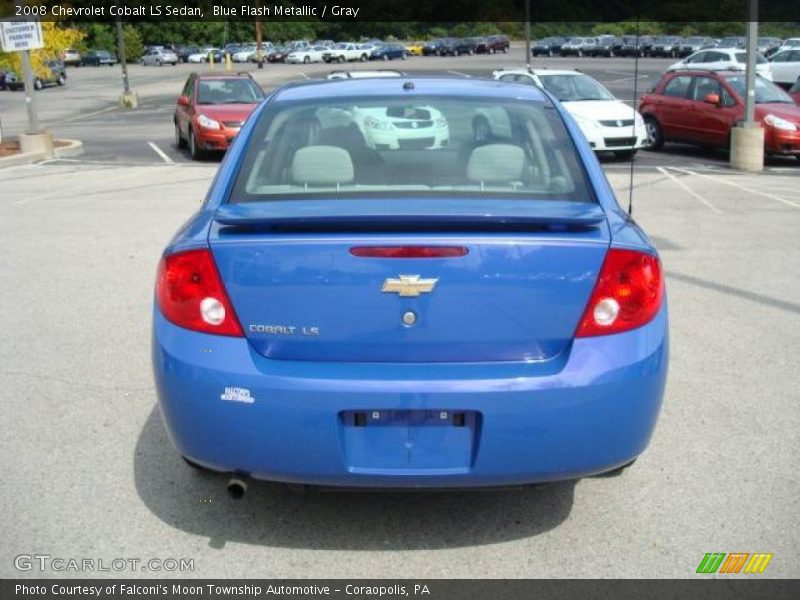 Blue Flash Metallic / Gray 2008 Chevrolet Cobalt LS Sedan