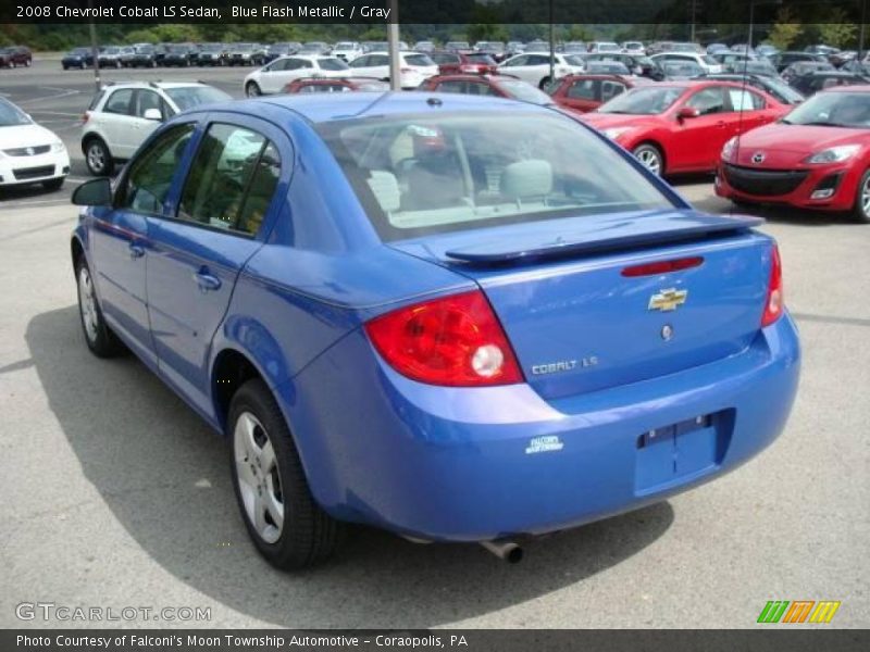 Blue Flash Metallic / Gray 2008 Chevrolet Cobalt LS Sedan