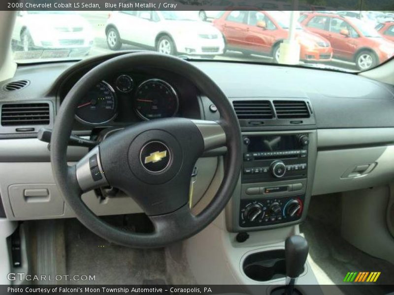 Blue Flash Metallic / Gray 2008 Chevrolet Cobalt LS Sedan