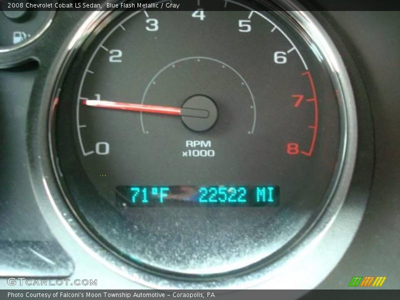 Blue Flash Metallic / Gray 2008 Chevrolet Cobalt LS Sedan
