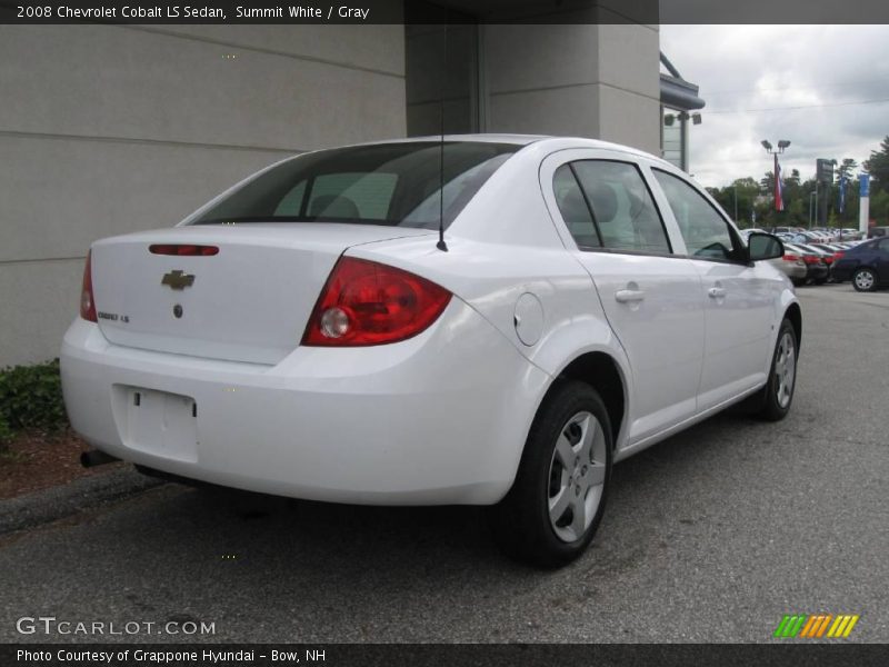 Summit White / Gray 2008 Chevrolet Cobalt LS Sedan