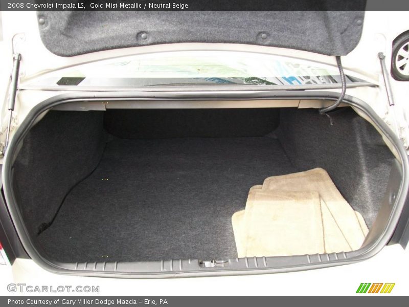 Gold Mist Metallic / Neutral Beige 2008 Chevrolet Impala LS