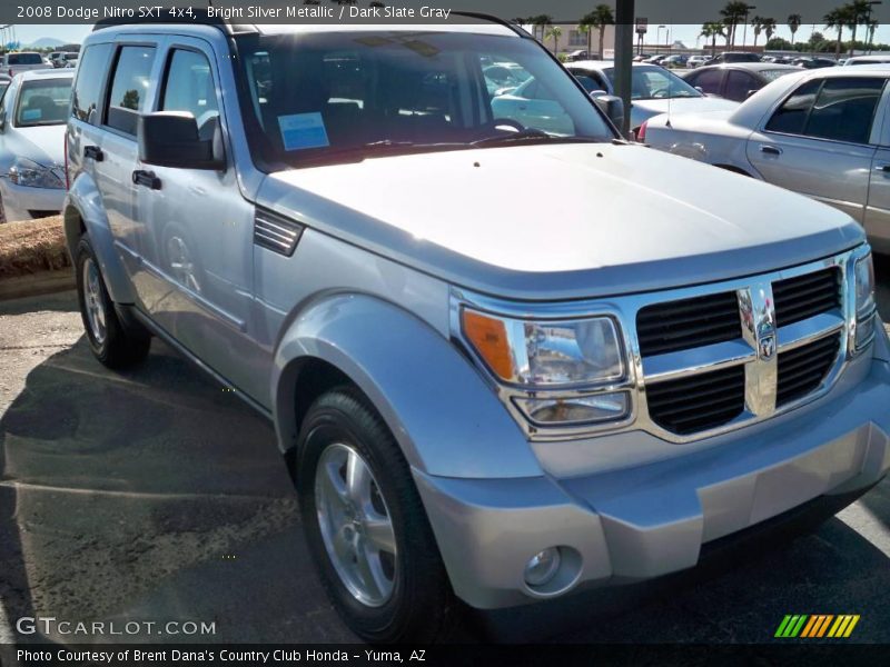 Bright Silver Metallic / Dark Slate Gray 2008 Dodge Nitro SXT 4x4