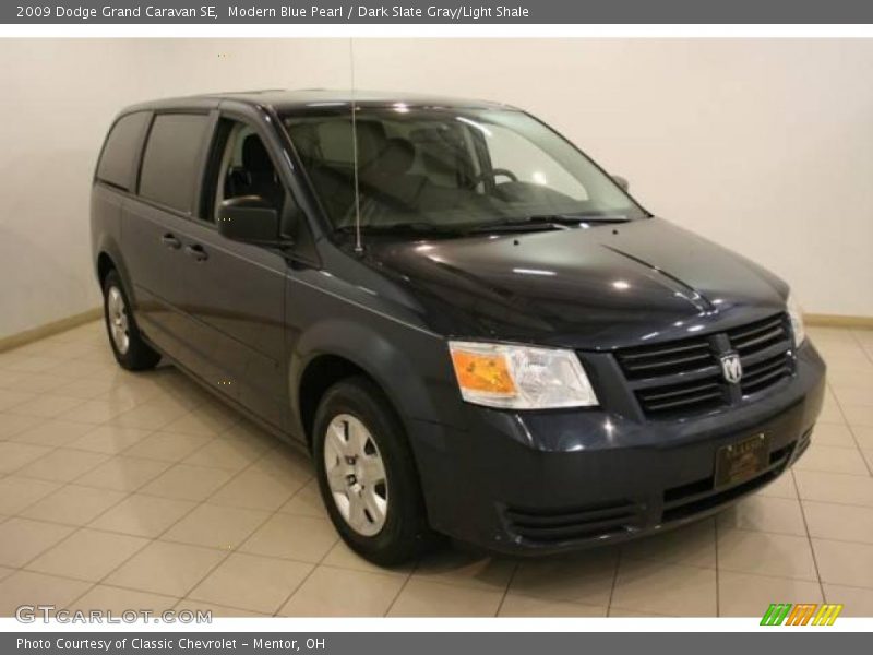 Modern Blue Pearl / Dark Slate Gray/Light Shale 2009 Dodge Grand Caravan SE