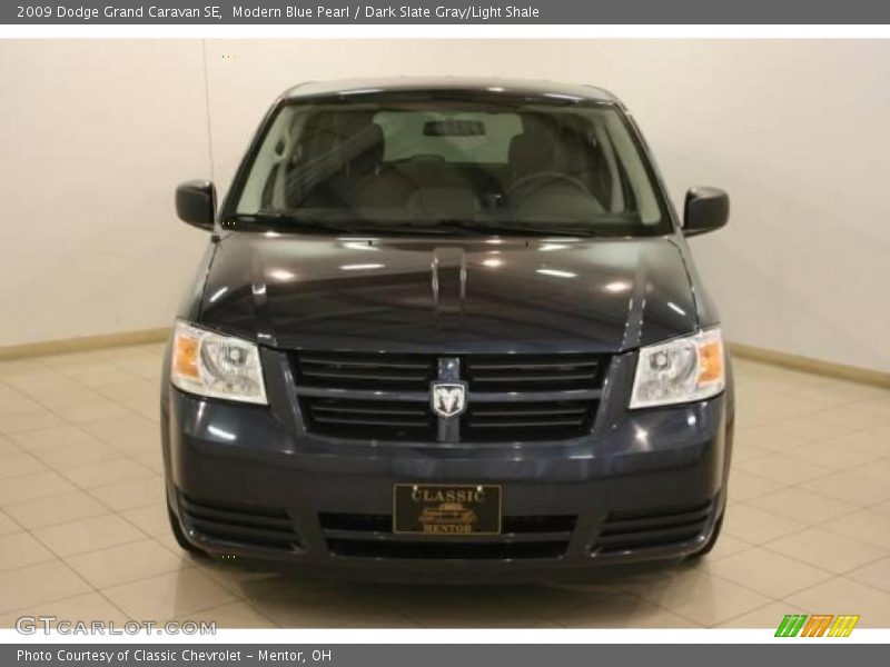 Modern Blue Pearl / Dark Slate Gray/Light Shale 2009 Dodge Grand Caravan SE