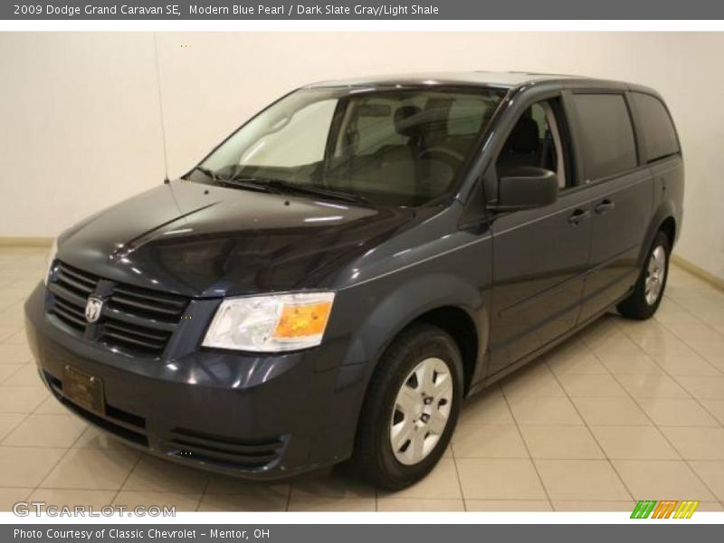 Modern Blue Pearl / Dark Slate Gray/Light Shale 2009 Dodge Grand Caravan SE