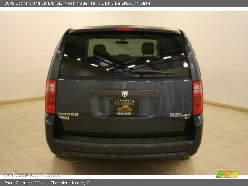 Modern Blue Pearl / Dark Slate Gray/Light Shale 2009 Dodge Grand Caravan SE