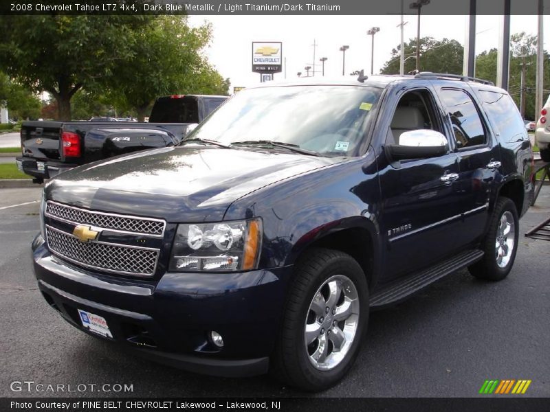 Dark Blue Metallic / Light Titanium/Dark Titanium 2008 Chevrolet Tahoe LTZ 4x4