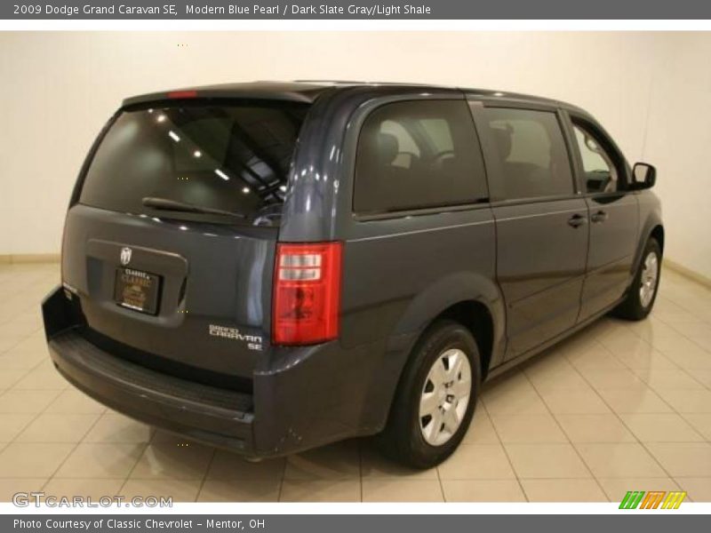 Modern Blue Pearl / Dark Slate Gray/Light Shale 2009 Dodge Grand Caravan SE