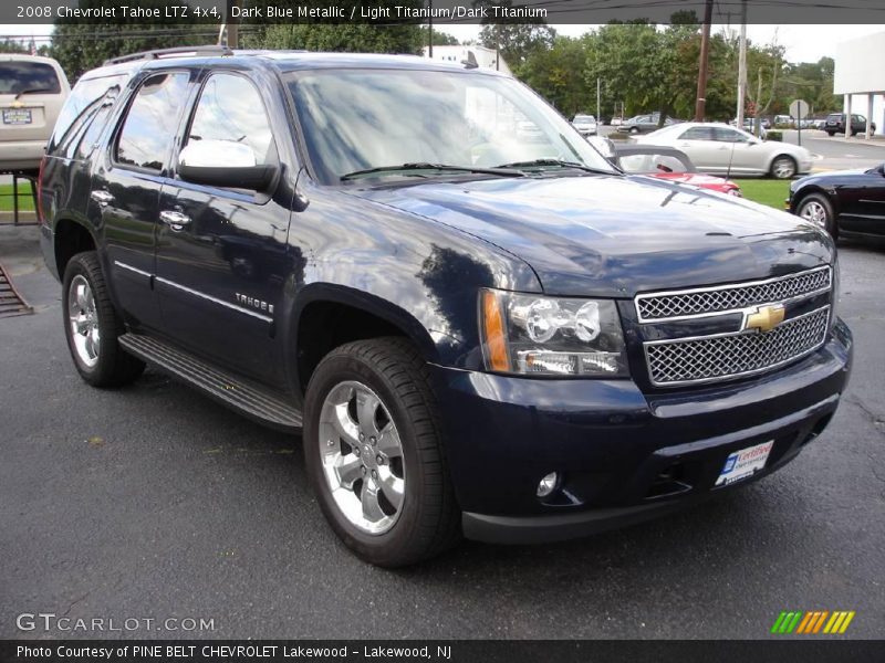 Dark Blue Metallic / Light Titanium/Dark Titanium 2008 Chevrolet Tahoe LTZ 4x4