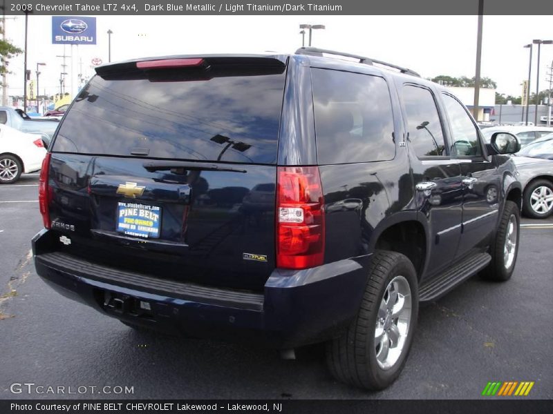 Dark Blue Metallic / Light Titanium/Dark Titanium 2008 Chevrolet Tahoe LTZ 4x4