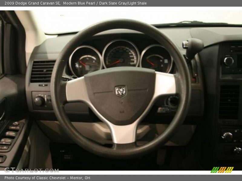 Modern Blue Pearl / Dark Slate Gray/Light Shale 2009 Dodge Grand Caravan SE