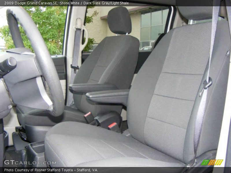 Stone White / Dark Slate Gray/Light Shale 2009 Dodge Grand Caravan SE