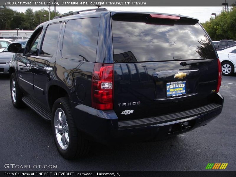 Dark Blue Metallic / Light Titanium/Dark Titanium 2008 Chevrolet Tahoe LTZ 4x4
