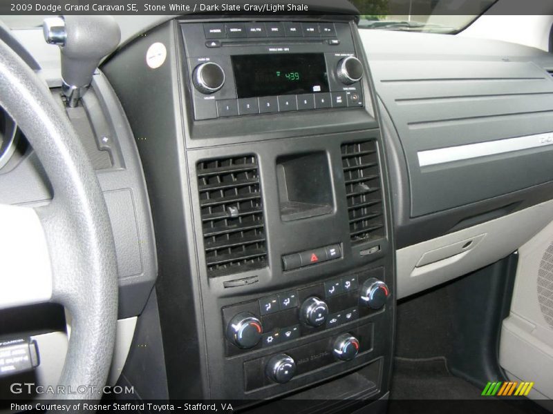 Stone White / Dark Slate Gray/Light Shale 2009 Dodge Grand Caravan SE