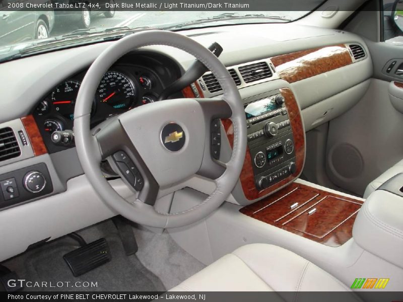 Dark Blue Metallic / Light Titanium/Dark Titanium 2008 Chevrolet Tahoe LTZ 4x4