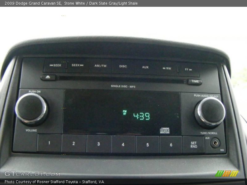 Stone White / Dark Slate Gray/Light Shale 2009 Dodge Grand Caravan SE