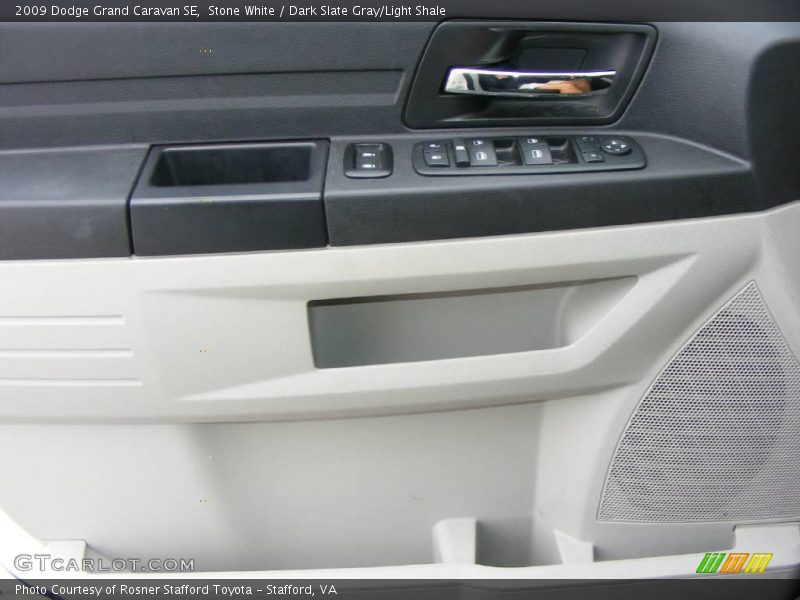 Stone White / Dark Slate Gray/Light Shale 2009 Dodge Grand Caravan SE