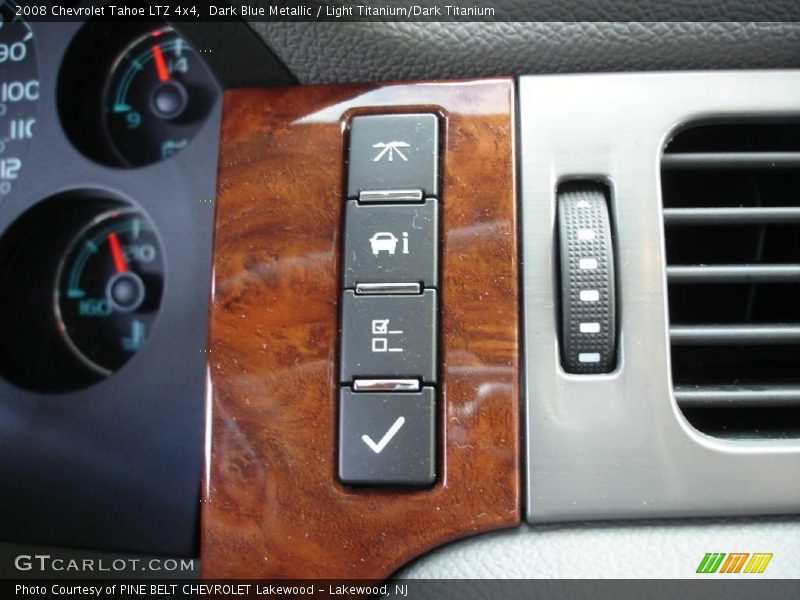 Dark Blue Metallic / Light Titanium/Dark Titanium 2008 Chevrolet Tahoe LTZ 4x4
