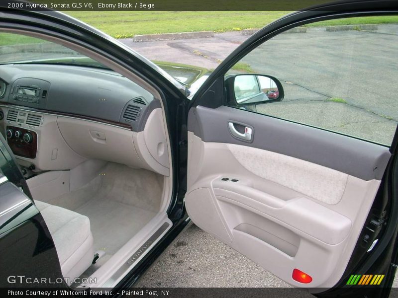 Ebony Black / Beige 2006 Hyundai Sonata GLS V6