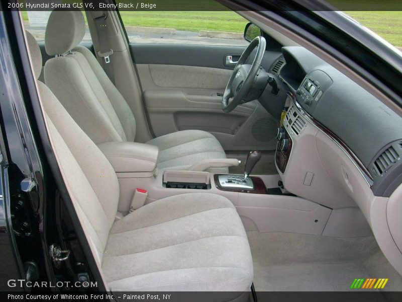 Ebony Black / Beige 2006 Hyundai Sonata GLS V6