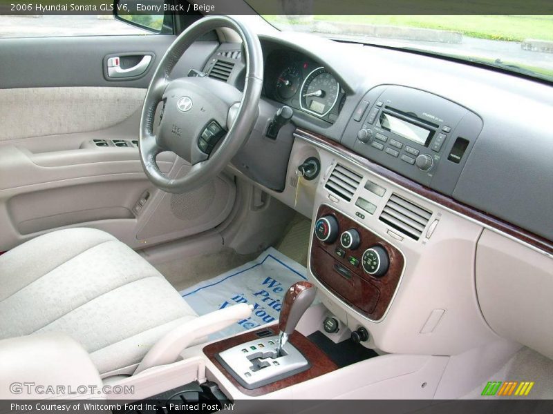 Ebony Black / Beige 2006 Hyundai Sonata GLS V6