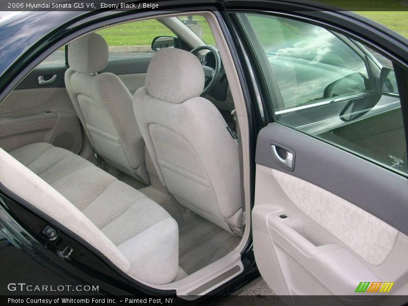 Ebony Black / Beige 2006 Hyundai Sonata GLS V6