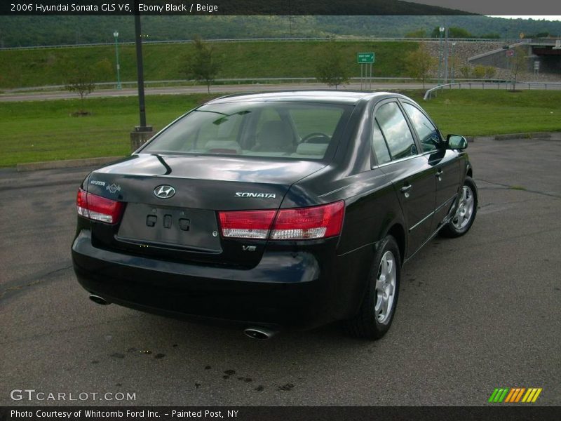 Ebony Black / Beige 2006 Hyundai Sonata GLS V6