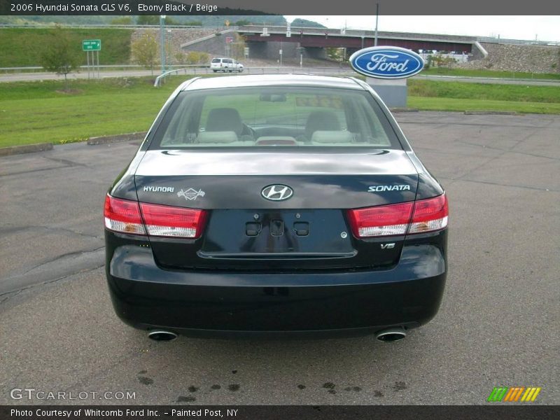 Ebony Black / Beige 2006 Hyundai Sonata GLS V6