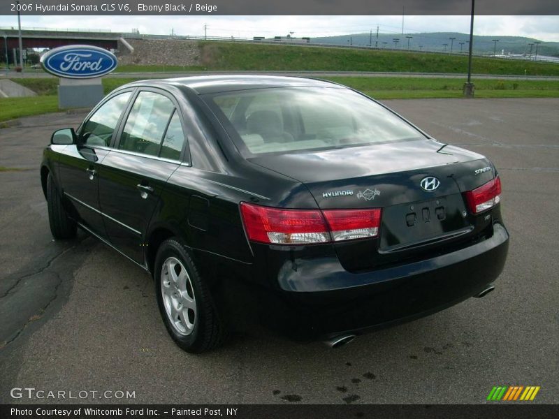 Ebony Black / Beige 2006 Hyundai Sonata GLS V6